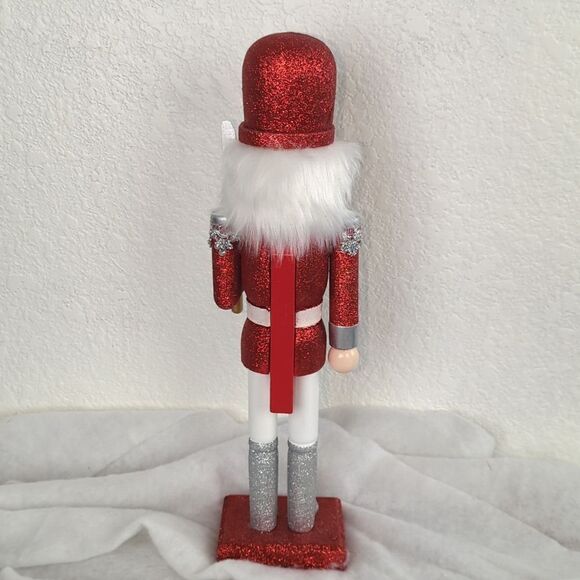 14" Wooden Nutcracker Glittering Soldier Santa Claus! Price Firm! - Picture 8 of 15
